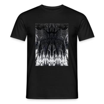 Fraktale Kunst | Gothic-Style | 3D-Grafik - Männer T-Shirt - Schwarz - Vorne - AI Model Male 178 light (178cm)