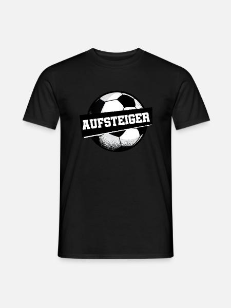 Aufsteiger Fußball Kreisklasse - Männer T-Shirt - Schwarz