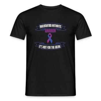 Rheumatoid Arthritis Not For Weak - Men's T-Shirt - black - Front - AI Model Male 178 light (178cm)
