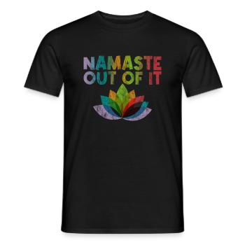 Namaste hors de lui 3 - T-shirt homme - noir - Devant - AI Model Male 178 light (178cm)