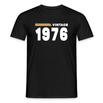 millésime 1976 - T-shirt homme - noir - Devant - AI Model Male 178 light (178cm)