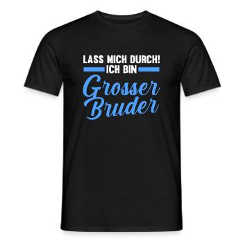 Lass mich durch ich bin der Bruder - Männer T-Shirt - Schwarz - Vorne - AI Model Male 178 light (178cm)