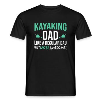 Kayaking Dad Just Like A Normal Dad Except Much Co - Männer T-Shirt - Schwarz - Vorne - AI Model Male 178 light (178cm)