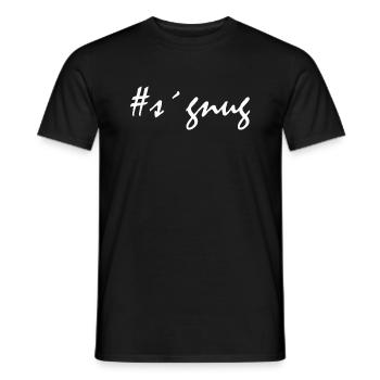 sgnug - Männer T-Shirt - Schwarz - Vorne - AI Model Male 178 light (178cm)