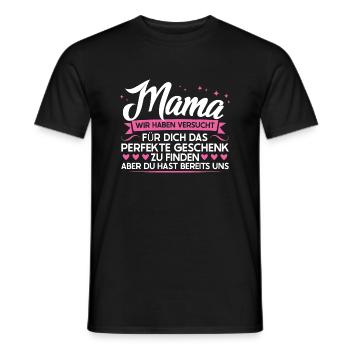 Mutter Familie Mütter Geschenk - Männer T-Shirt - Schwarz - Vorne - AI Model Male 178 light (178cm)