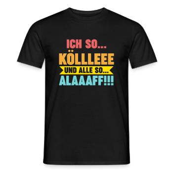 Karnevalskostüm Karnevalist Fasching Karneval - Männer T-Shirt - Schwarz - Vorne - AI Model Male 178 light (178cm)
