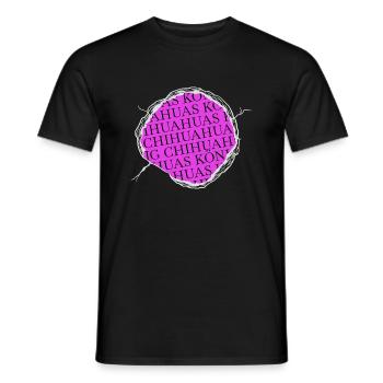 drôle disant drôle cool chien ami humour - T-shirt homme - noir - Devant - AI Model Male 178 light (178cm)