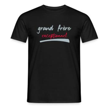 grand frère exceptionnel - T-shirt homme - noir - Devant - AI Model Male 178 light (178cm)