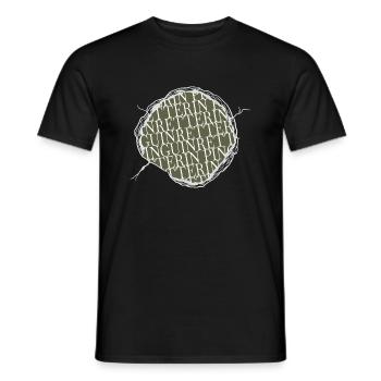 tierliebe confetti friends fährte humor - Männer T-Shirt - Schwarz - Vorne - AI Model Male 178 light (178cm)