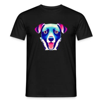 Hund Labrador Haustier Hundehalter Geschenk Hunde - Männer T-Shirt - Schwarz - Vorne - AI Model Male 178 light (178cm)