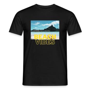 Beach 9 - Männer T-Shirt - Schwarz - Vorne - AI Model Male 178 light (178cm)
