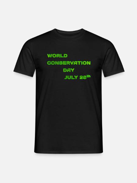 World Conservation Day "green" - Men's T-Shirt - black