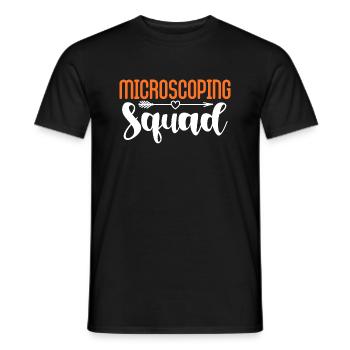 microscoping squad Design for a science enthusiast - Männer T-Shirt - Schwarz - Vorne - AI Model Male 178 light (178cm)