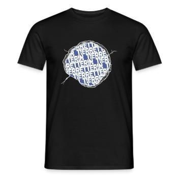 dog statement geburtstag geschenkidee vegetarisch - Männer T-Shirt - Schwarz - Vorne - AI Model Male 178 light (178cm)