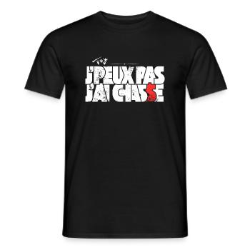 J'peux pas j'ai Chasse - T-shirt homme - noir - Devant - AI Model Male 178 light (178cm)
