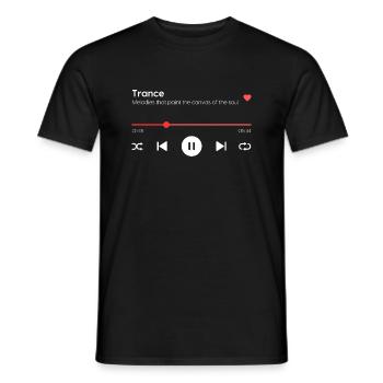 Trance - Men's T-Shirt - black - Front - AI Model Male 178 light (178cm)