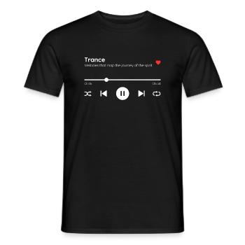 Trance - Men's T-Shirt - black - Front - AI Model Male 178 light (178cm)