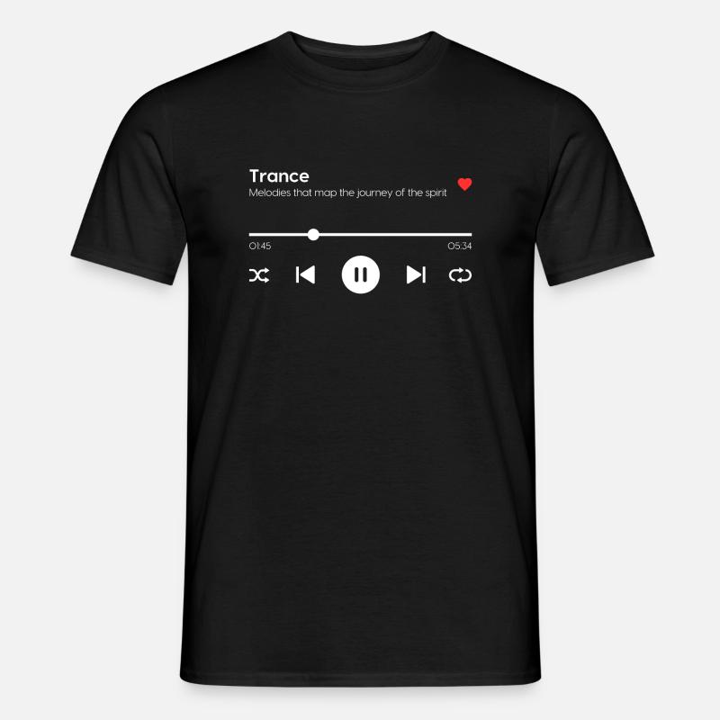 Trance - Männer T-Shirt - Schwarz