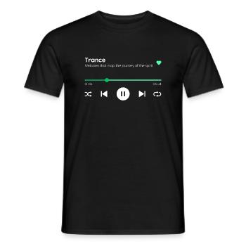 Trance - Men's T-Shirt - black - Front - AI Model Male 178 light (178cm)