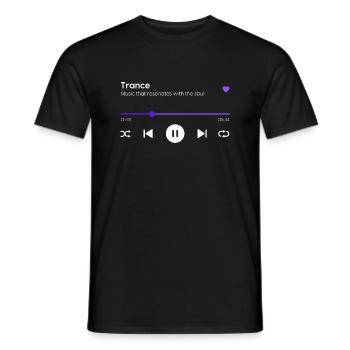 Trance - Men's T-Shirt - black - Front - AI Model Male 178 light (178cm)