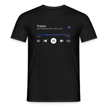 Trance - Men's T-Shirt - black - Front - AI Model Male 178 light (178cm)