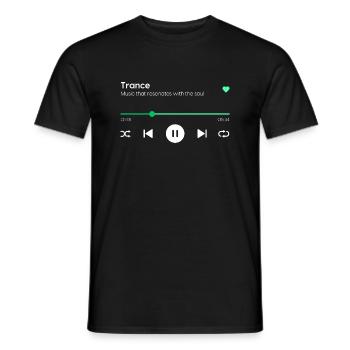 Trance - Männer T-Shirt - Schwarz - Vorne - AI Model Male 178 light (178cm)