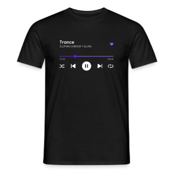 Trance - Men's T-Shirt - black - Front - AI Model Male 178 light (178cm)