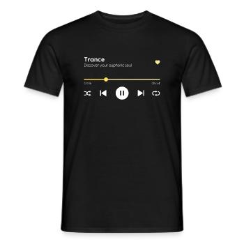 Trance - Men's T-Shirt - black - Front - AI Model Male 178 light (178cm)