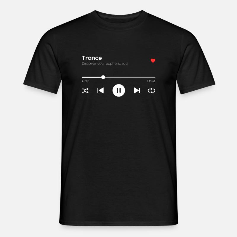 Trance - Männer T-Shirt - Schwarz