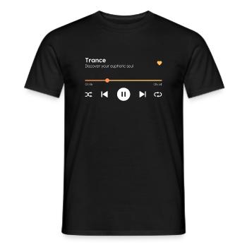 Trance - Männer T-Shirt - Schwarz - Vorne - AI Model Male 178 light (178cm)