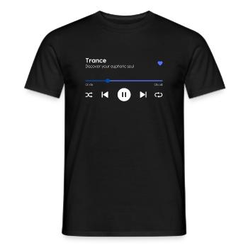 Trance - Men's T-Shirt - black - Front - AI Model Male 178 light (178cm)