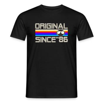 Since 86 - Men's T-Shirt - black - Front - AI Model Male 178 light (178cm)