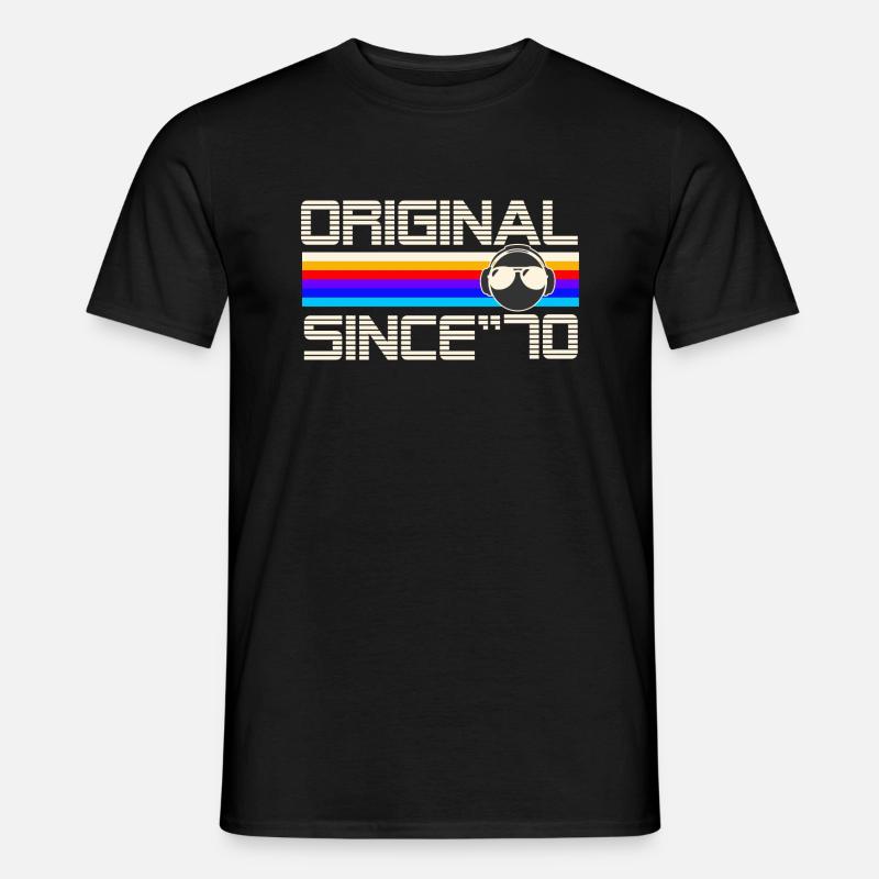 Seit 70 - Männer T-Shirt - Schwarz