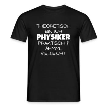 Theoretisch Physiker - Männer T-Shirt - Schwarz - Vorne - AI Model Male 178 light (178cm)