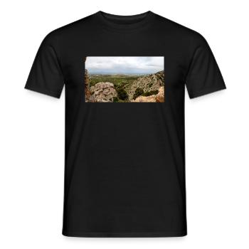 lost place Empros Therme at the Therma Springs - Men's T-Shirt - black - Front - AI Model Male 178 light (178cm)
