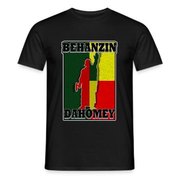 Behanzin Dahomey - T-shirt homme - noir - Devant - AI Model Male 178 light (178cm)