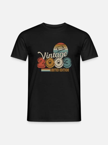 2003 - Männer T-Shirt - Schwarz