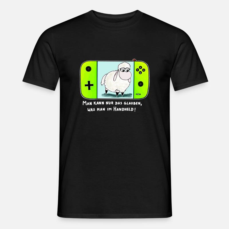 Wolly Sheepling the Handheld - Men's T-Shirt - black