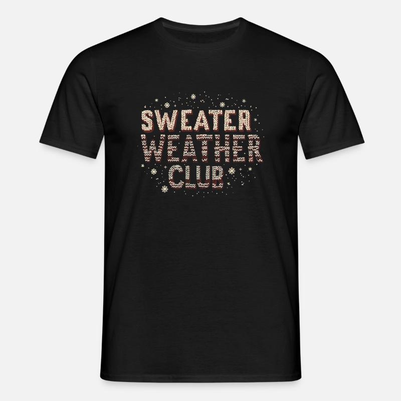 PULLOVER WETTER - Männer T-Shirt - Schwarz