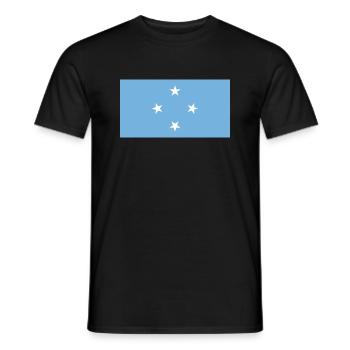 Micronesia - Men's T-Shirt - black - Front - AI Model Male 178 light (178cm)