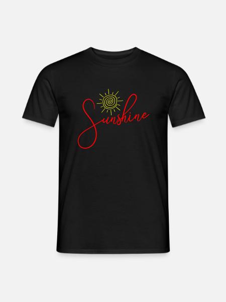 Sunshine Sun Icon - Men's T-Shirt - black