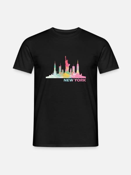 new York - Men's T-Shirt - black