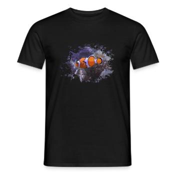 Fisch Clownfisch - Männer T-Shirt - Schwarz - Vorne - AI Model Male 178 light (178cm)