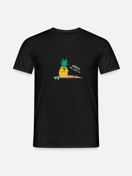 Pineapple retired - Men's T-Shirt - black