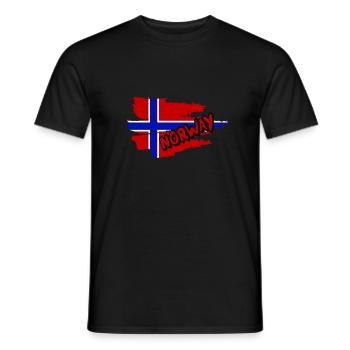 Norwegen - Männer T-Shirt - Schwarz - Vorne - AI Model Male 178 light (178cm)