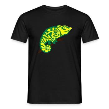 Chameleon - Men's T-Shirt - black - Front - AI Model Male 178 light (178cm)