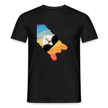 Lama Alpaka mit Sonnenbrille - Männer T-Shirt - Schwarz - Vorne - AI Model Male 178 light (178cm)