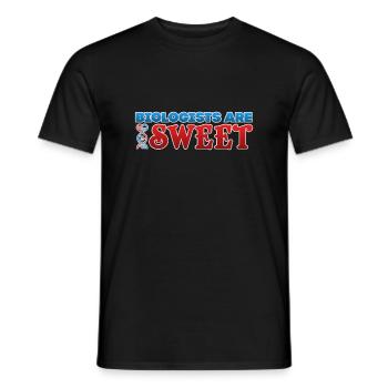 les biologistes sont gentils - T-shirt homme - noir - Devant - AI Model Male 178 light (178cm)