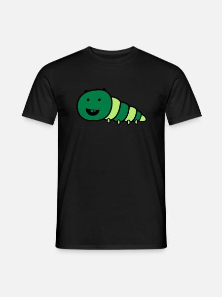 lustige_raupe - Men's T-Shirt - black