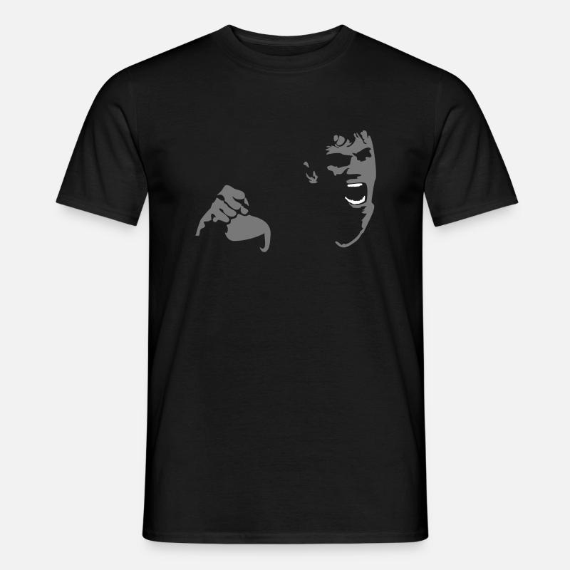 Wütender Brüller / Shouting Man (2c) - Männer T-Shirt - Schwarz